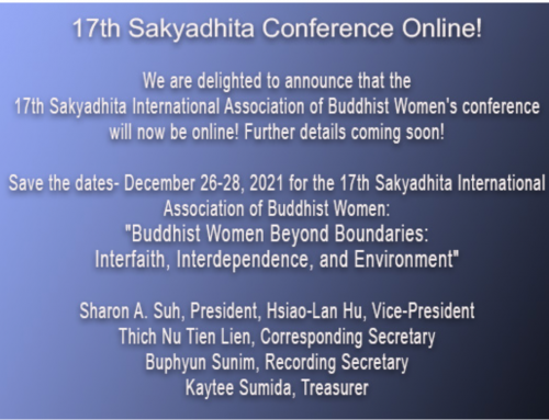 Sakyadhita International – Online-Konferenz 26.-28. Dezember 2021